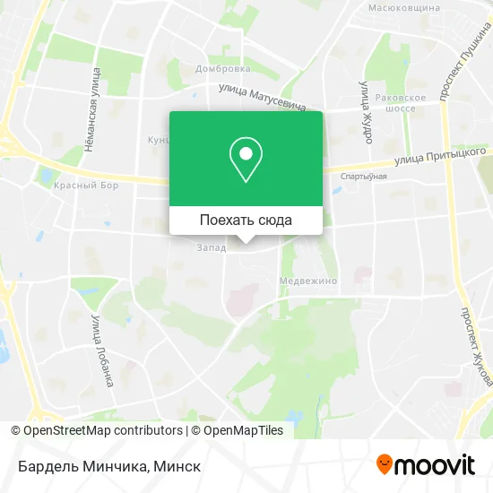 Карта Бардель Минчика