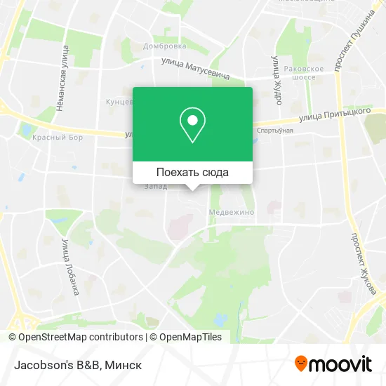 Карта Jacobson's B&B