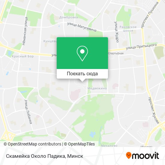 Карта Скамейка Около Падика