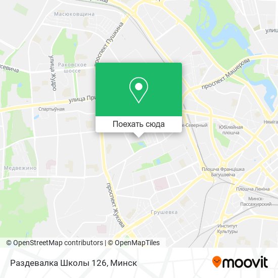 Карта Раздевалка Школы 126