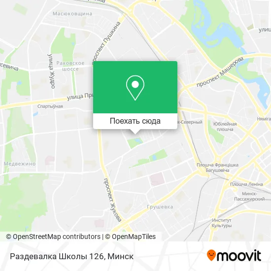 Карта Раздевалка Школы 126