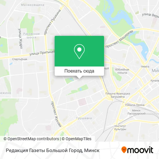 Карта Редакция Газеты Большой Город
