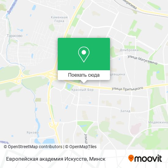 Карта Европейская академия Искусств