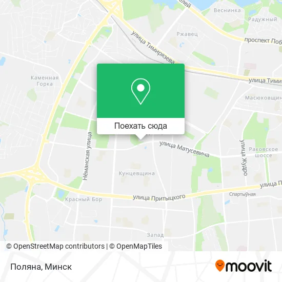 Карта Поляна