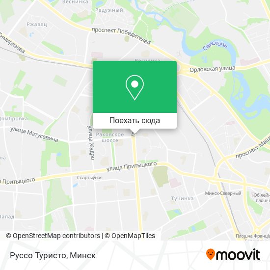Карта Руссо Туристо