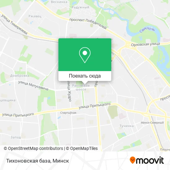 Карта Тихоновская база