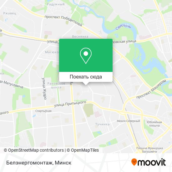 Карта Белэнергомонтаж