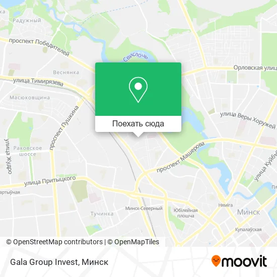 Карта Gala Group Invest