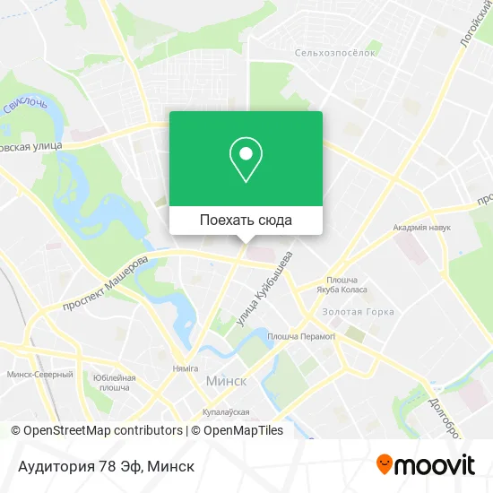 Карта Аудитория 78 Эф