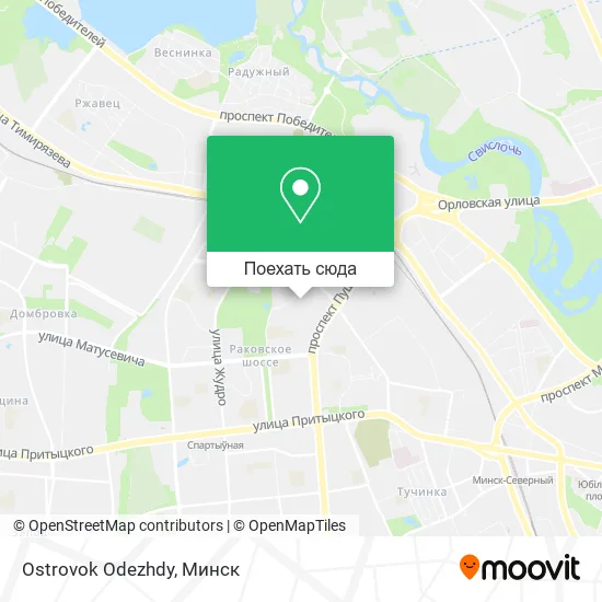 Карта Ostrovok Odezhdy