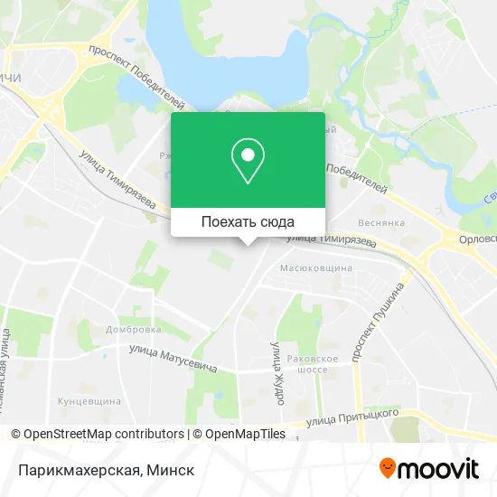 Карта Парикмахерская