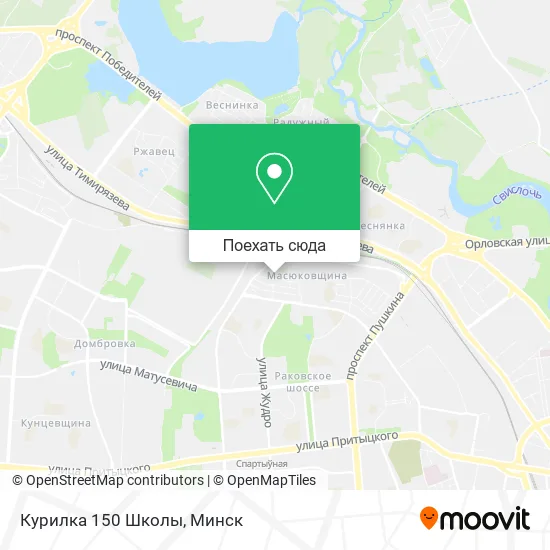 Карта Курилка 150 Школы