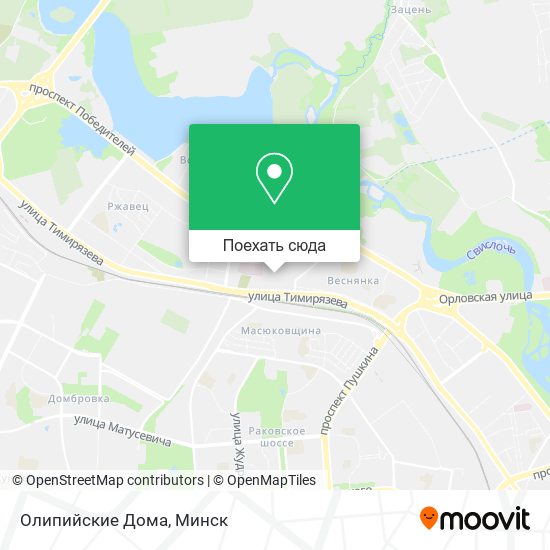 Карта Олипийские Дома