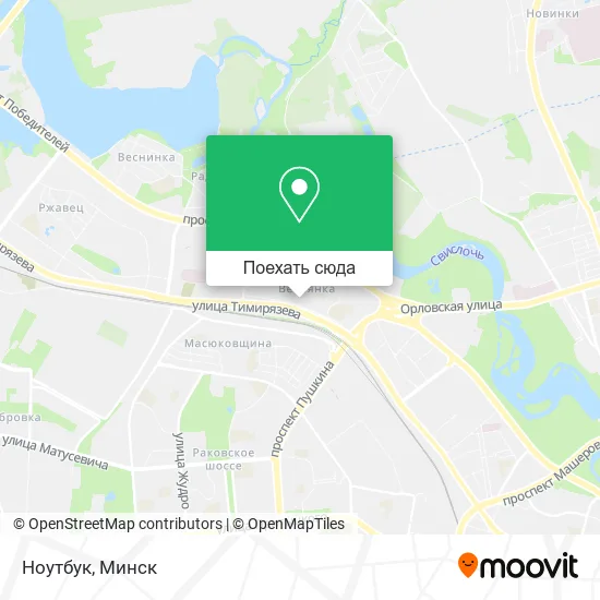 Карта Ноутбук