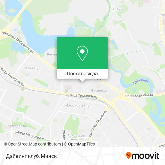 Карта Дайвинг клуб