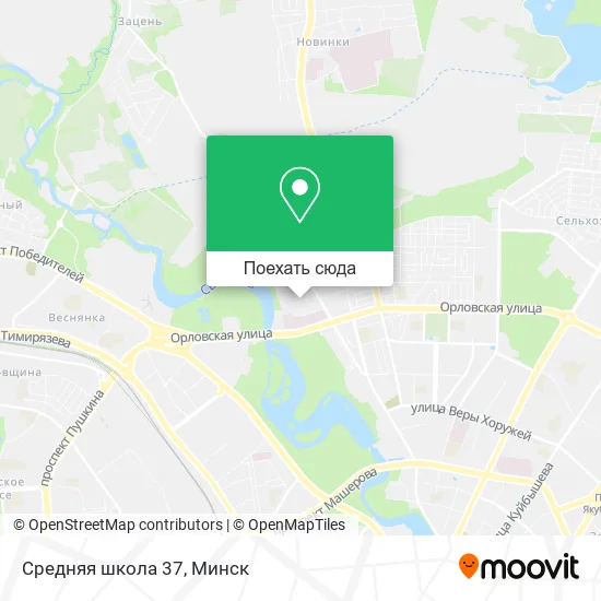 Карта Средняя школа 37