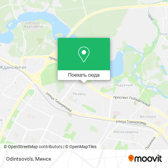 Карта Odintsovo's