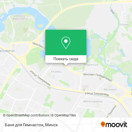 Карта Баня для Гимнасток
