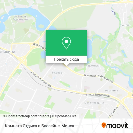 Карта Комната Отдыха в Бассейне