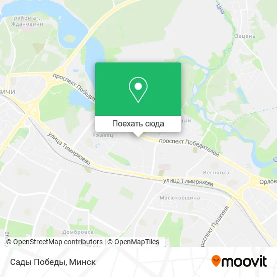 Карта Сады Победы