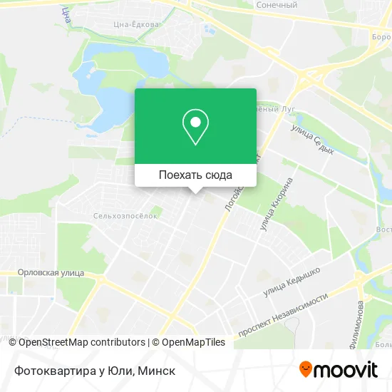 Карта Фотоквартира у Юли