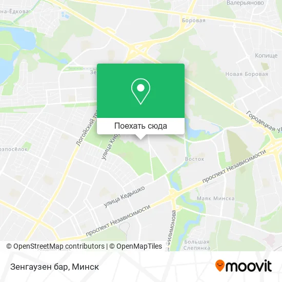 Карта Зенгаузен бар