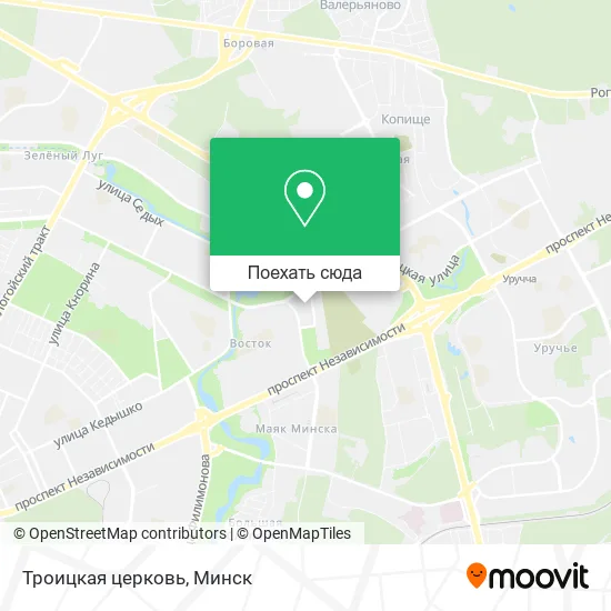 Карта Троицкая церковь
