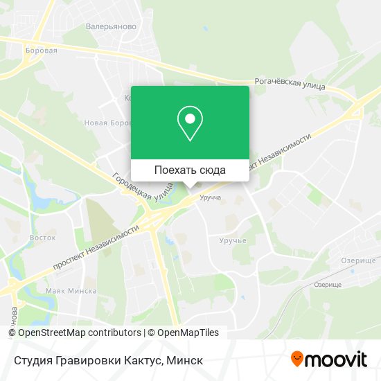 Карта Студия Гравировки Кактус