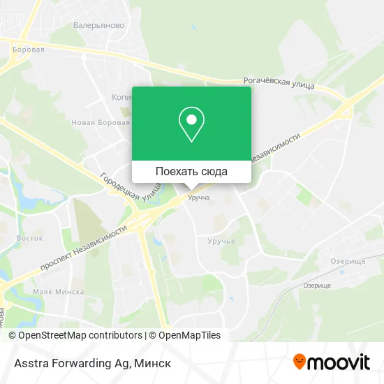 Карта Asstra Forwarding Ag