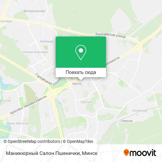 Карта Маникюрный Салон Пшенички