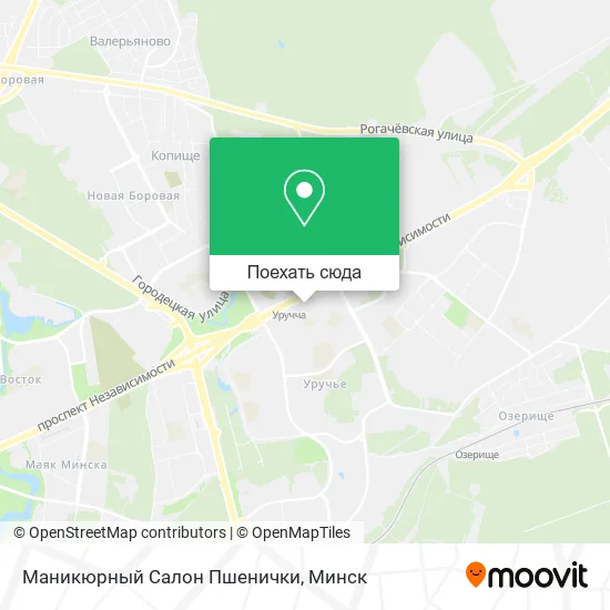 Карта Маникюрный Салон Пшенички
