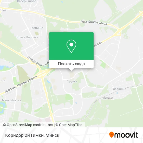 Карта Коридор 2й Гимки