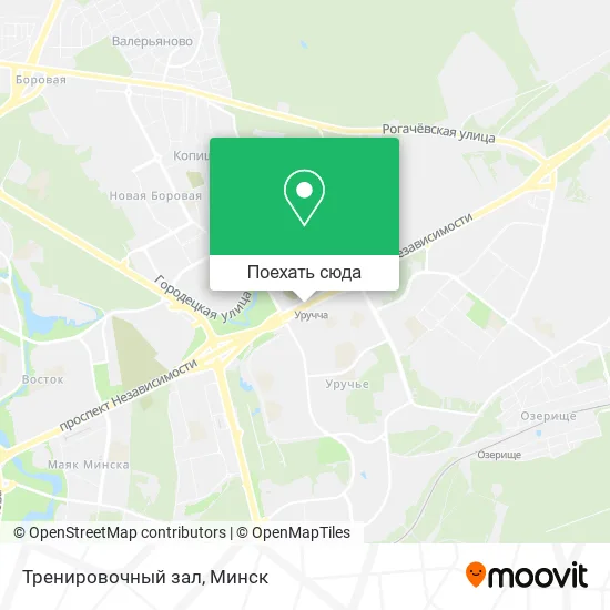 Карта Тренировочный зал