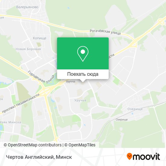Карта Чертов Английский