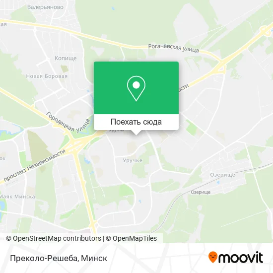 Карта Преколо-Решеба