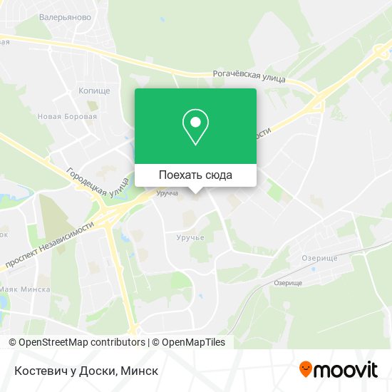 Карта Костевич у Доски