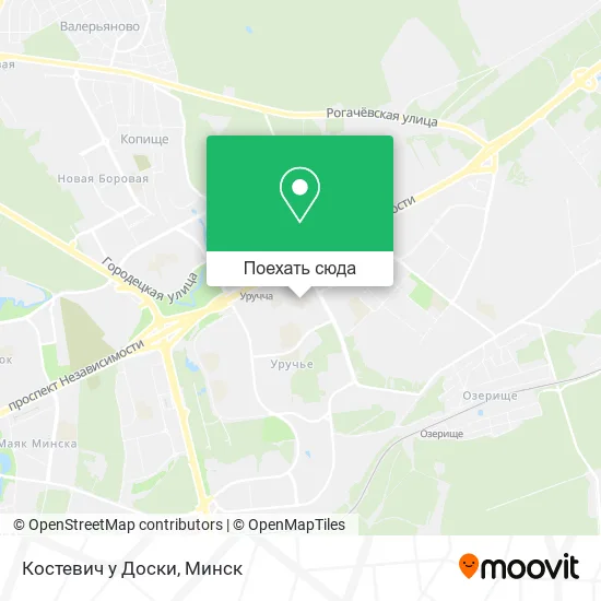 Карта Костевич у Доски