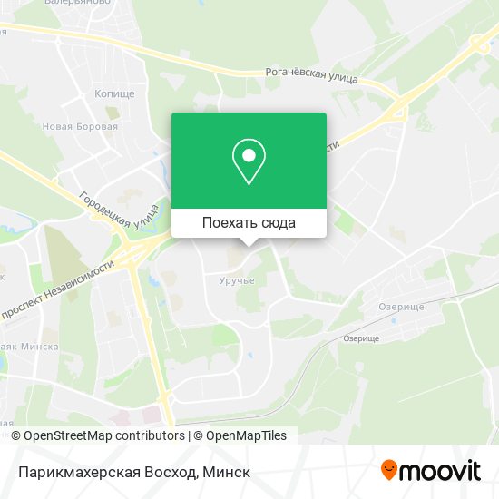Карта Парикмахерская Восход