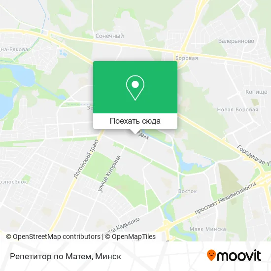 Карта Репетитор по Матем