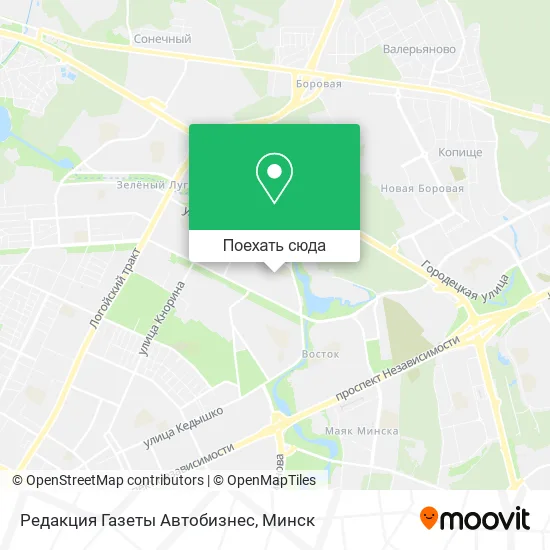 Карта Редакция Газеты Автобизнес
