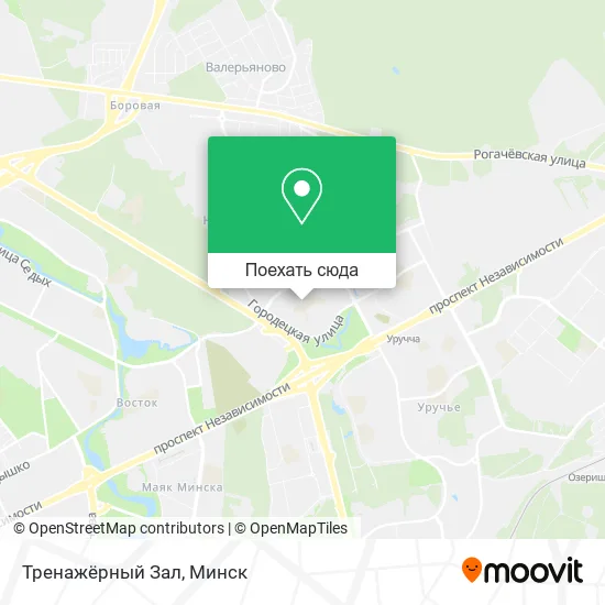 Карта Тренажёрный Зал