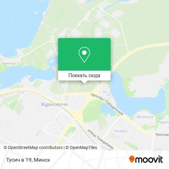 Карта Тусич в 19