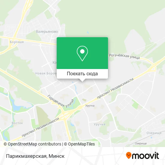 Карта Парикмахерская