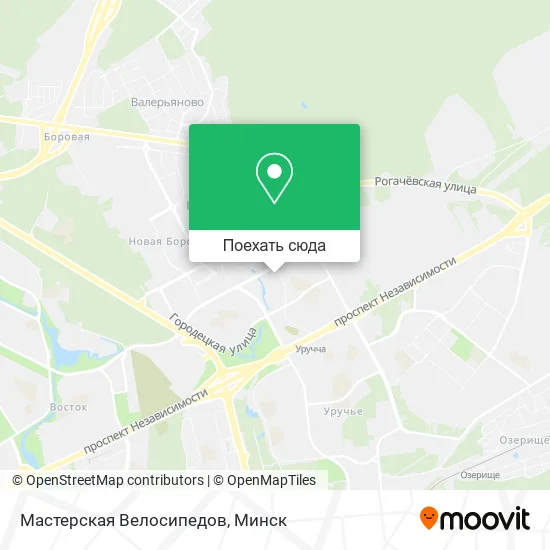 Карта Мастерская Велосипедов