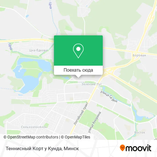 Карта Теннисный Корт у Кунда