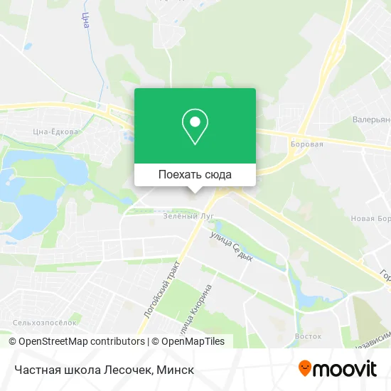 Карта Частная школа Лесочек