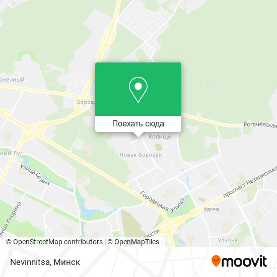 Карта Nevinnitsa