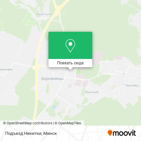Карта Подъезд Никитки
