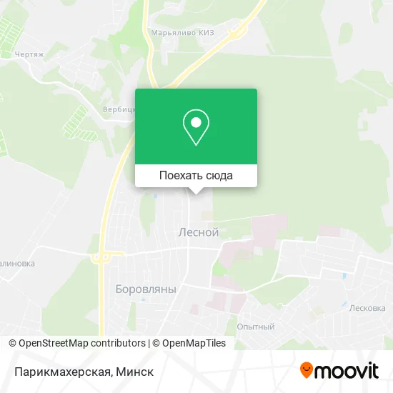 Карта Парикмахерская