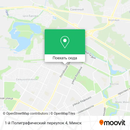 Карта 1-й Полиграфический переулок 4